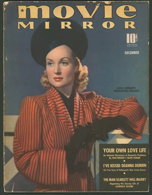 Movie Mirror Magazine December 1939 Carole Lombard ~William Powell~ Vivien Leigh - Image 1 of 4