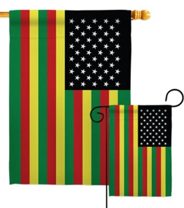 Bandera de jardín afroamericana alternativa afro negra vidas materia patio banner - Imagen 1 de 13