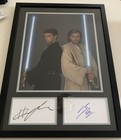 Hayden Christensen / Ewan McGregor **HAND SIGNED**  framed display - Star Wars