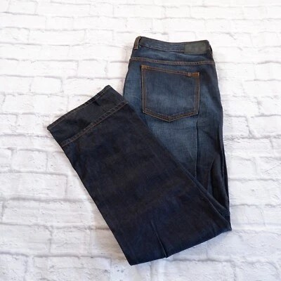 Buffalo Jeans Six Slim Straight Dark Wash Denim Mens Blue Jeans 42x32 - Image 1 of 4