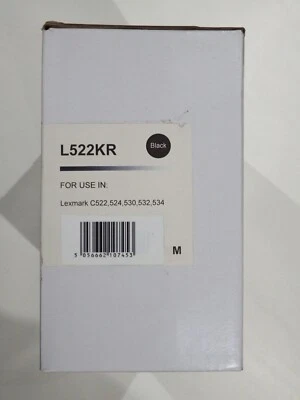 Black Toner Print Cartridge for Lexmark C522 C524 C530 C532 C534 - Image 1 of 4