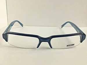 Nuevo marco de gafas LOVE MOSCHINO MO 01603 51 mm azul semi-sin montura - Imagen 1 de 5