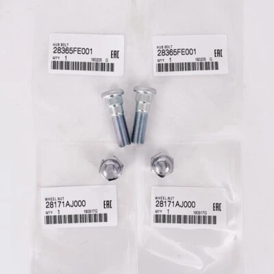 NEW For 2005-2025 Subaru Wheel Hub Bolt Stud & Nut SET 28365FE001 & 28171AJ000 - Image 1 of 4