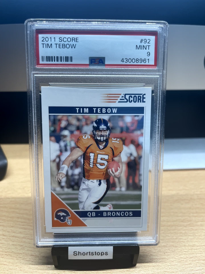 2011 Score Football - PSA 9 - Tim Tebow! - #92 - BRONCOS! Registry! POP 2! - Image 1 of 1