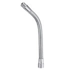 10" Microphone Gooseneck 5/8-27 Thread Thread Flexible Tube Extension Silver