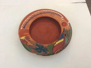 CENICERO DE CIGARROS DE CERÁMICA VELERO CARIBEÑO - Imagen 1 de 6