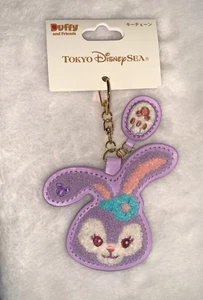 New  Tokyo Disney Sea Duffy & Friends Stella Lou Bunny Paw Print & Face Keychain - Picture 1 of 11