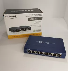 NETGEAR ProSafe (FS108) 8-Ports External Switch Open BOX Pre-owned - Picture 1 of 7