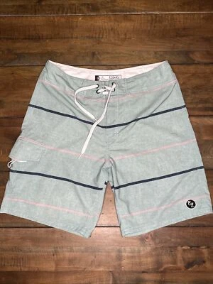 Bañador Ezekiel para hombre talla 32 verde menta rayas horizontales Foto 1 de 4