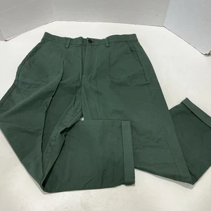 Gap Pantalone Chino Uomo 32x32 Verde Gamba Dritta Piatto Fronte - Foto 1 di 7