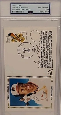 PSA SLABBED Frank Robinson GATEWAY First Day Cover (FDC) 1982 Cooperstown HOF - Image 1 of 4