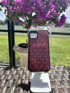 Luxurious Outlet Designer Red Unisex Wallet Signature Case iPhone 14 Plus! - Picture 1 of 1