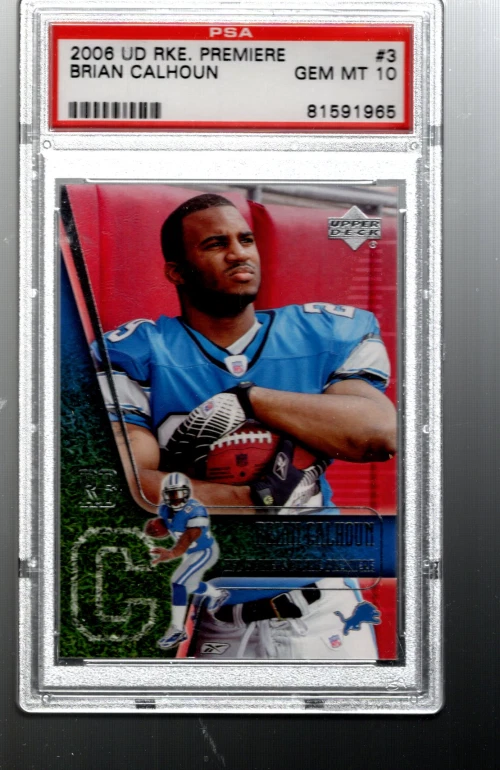 2006 Upper Deck Rookie Premiere #3 Brian Calhoun - PSA Gem Mint (10) - Image 1 of 2