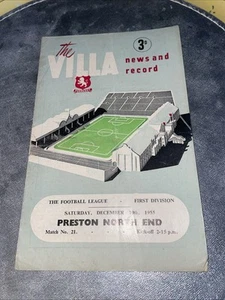Aston Villa v Preston North End 10/12/1955 First Division - Picture 1 of 7