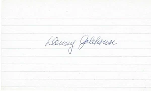 SIGNED 3x5 INDEX CARD OF DENNY GALEHOUSE (DECEASED 1998)! GREAT AUTOGRAPH! - Picture 1 of 1