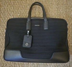 Rimowa Briefcase Bag Black Used Laptop Business - No Shoulder Strap - Picture 1 of 10