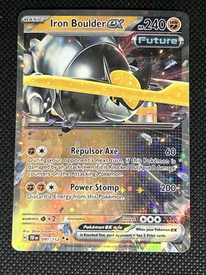 Iron Boulder ex 099/162 Pokemon Sv05: Temporal Forces Holo - Image 1 of 2