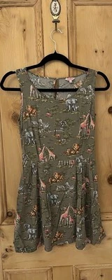 Green CATH KIDSTON DRESS Size 8 Sleeveless Summer SAFARI pretty - Image 1 of 3