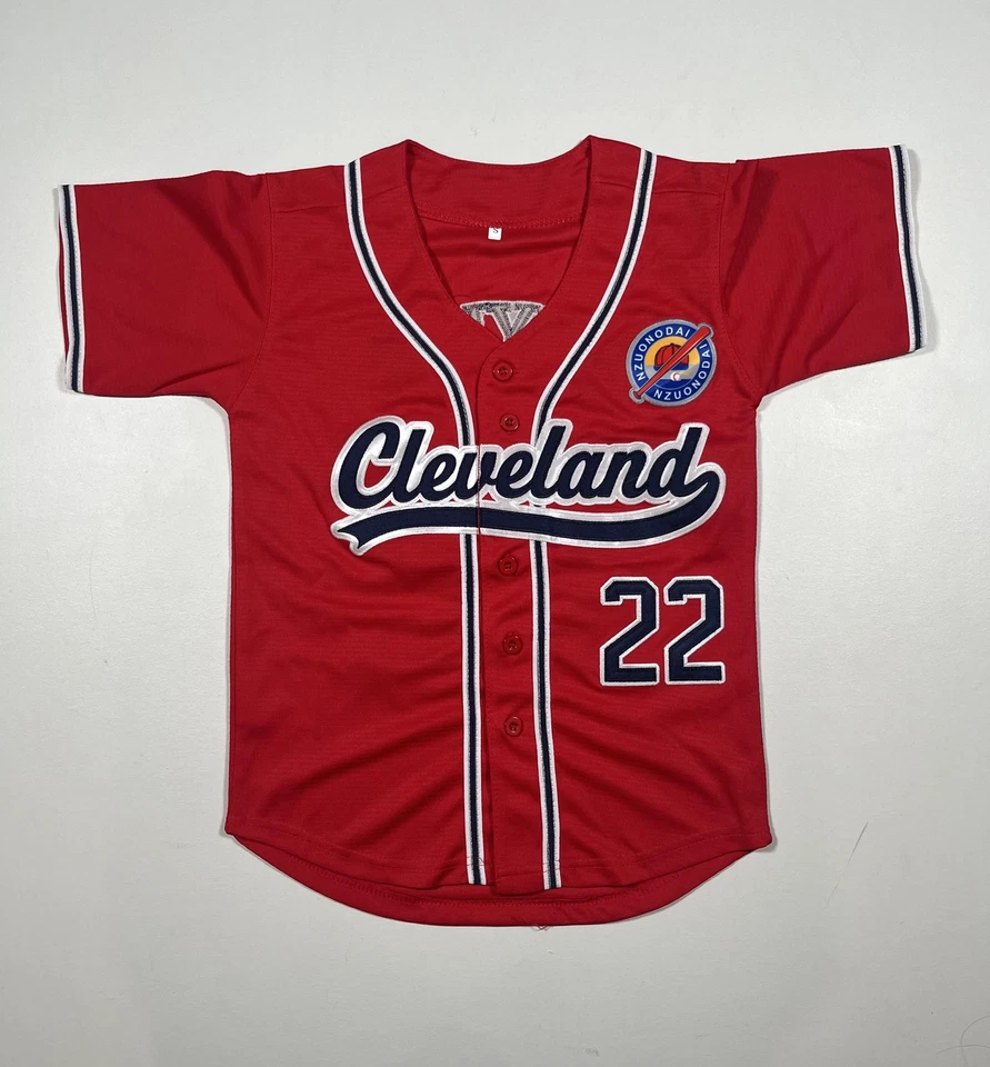 Cleveland Guardians Baseball Jersey Youth Small Red MLB Josh Naylor 22 Button - Image 1 of 4