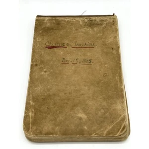 Antico quaderno vintage Clarence Tompkins 1905 flip guerra civile banconote da collezione - Foto 1 di 12