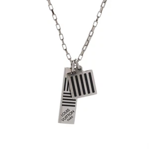 LOUIS VUITTON Corey Damier Colors Silver M62490 necklace 800000141085000 - Picture 1 of 8