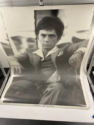 复古 Scarface Tony Montana 海报 – 阿尔·帕西诺哥特式海报 英国制造 — 第 1/4 张图片