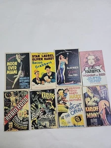 Refrigerator Magnet Lot 8 Each Classic Movie's 3.5 X 2 1/4 - Picture 1 of 7