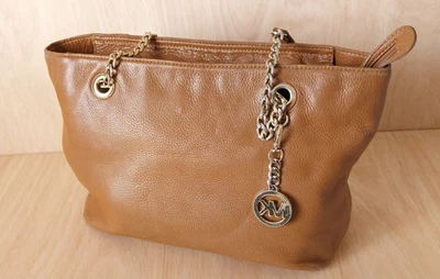 Michael Kors Jet Set Chain Shoulder Bag Brown Pebble Ideal For Restoration - Image 1 of 4