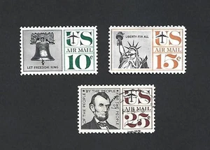 Air Mail Scott# C 57 .58, 59 MNG & and used - Picture 1 of 2