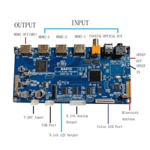 DTS AC3 5.1 Audio Decoder Board PCBA Converter DAC 4K Extractor Digital SPDIF - Picture 1 of 7