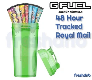 G Fuel Colossal Green Starter Kit - Shaker Cup + 7 Sachets - Genuine Uk Store - Picture 1 of 3