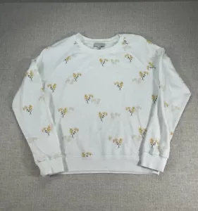 Lucky Brand Pullover Erwachsene Medium Weiß Langarm Blumenmuster Damen’s - Bild 1 von 6