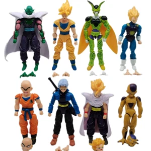 8 PIEZAS Figuras de Acción Movibles Articuladas Dragon Ball Z SON GOKU Super Saiyan Anime DBZ - Imagen 1 de 4