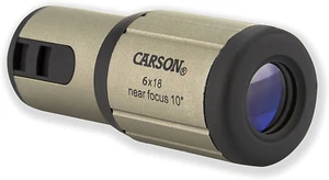 Carson CF-618 CloseUp 6x18mm Close-Focus Monocular, Grey