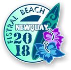 Retro Surf board Surfing Fistral Beach NEWQUAY 2018 Car Camper van sticker decal