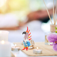  Verre artisanat ornements cristal décoration perroquet pour figurine animal de maison