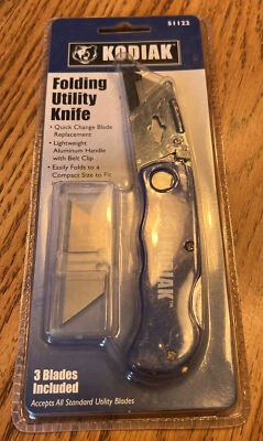 Faca Kodiak dobrável trava aberta utilitária lâmina padrão - Imagem 1 de 2