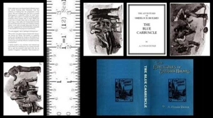 1:6 SCALE MINIATURE BOOK BLUE CARBUNCLE ILLUSTRATED SHERLOCK HOLMES PLAYSCALE - Picture 1 of 1