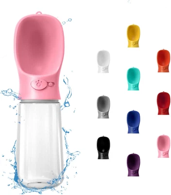 Garrafa de água portátil para cachorros, 19 oz, dispensador de água à prova de vazamentos para filhotes com bebida - Imagem 1 de 4