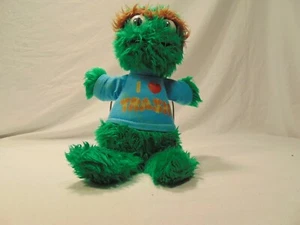 Vintage 1982 Sesame Street Oscar The Grouch I Love Trash Plush by Applause  - Picture 1 of 11