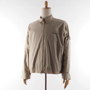 Thomas Burberry Vintage Men's Full Zip Lightweight Beige Jacket M Medium - Picture 1 of 12