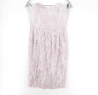 Rrp ?265 French Connection Light Purple Bustier Sequin Dress Size 10 - S