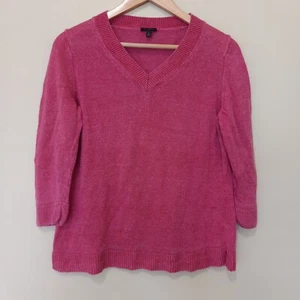 Talbots Damen Strickpullover Oberteil rosa Leinen Größe L - Bild 1 von 4