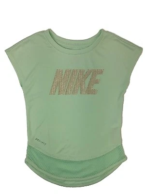 Camiseta deportiva Nike Dry para niñas azul menta camiseta de entrenamiento Foto 1 de 1