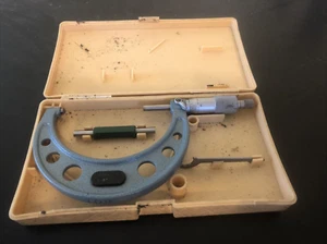 3-4" Mitutoyo 103-180 Outside Micrometer .001 RATCHET STOP In Case w.standard - Picture 1 of 16