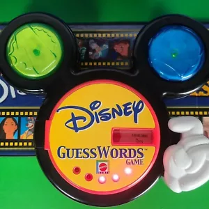 Disney Guess Words gioco da tavolo elettronico 2001 vintage Mattel completo - Foto 1 di 12