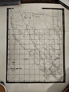 Off-Base Grid Map North Bay Counties California AAA 24x18 Rolled Reproduction - Imagen 1 de 7