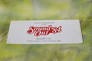Sound Out ’84, Registration Application 1984, NOS - Picture 1 of 3