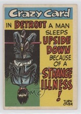 1961 Topps Crazy Cards In Detroit a Man sleeps upside down #12 03rx