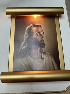 De Colección Warner Sallman Cabeza de Cristo Jesús Kriebel Bates Litografía Iluminada Religiosa - Imagen 1 de 5